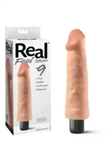 Vibrador Consolador Real Feel No. 9 Realista Suave Color Carne