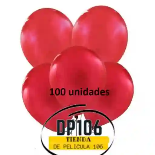 Globos Rojo X 100 Und