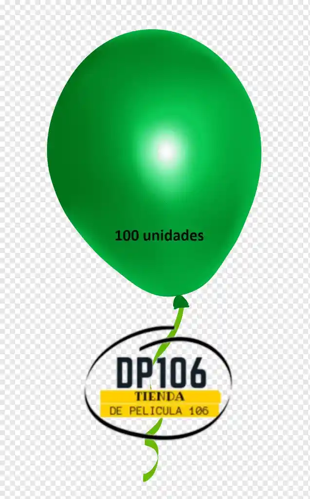 Globos Verde Satin X 100 Und