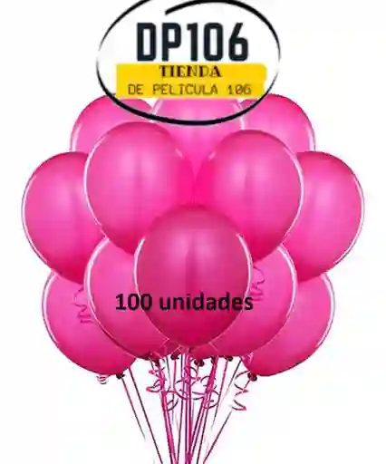 Globos Rosa Satin X 100 Und