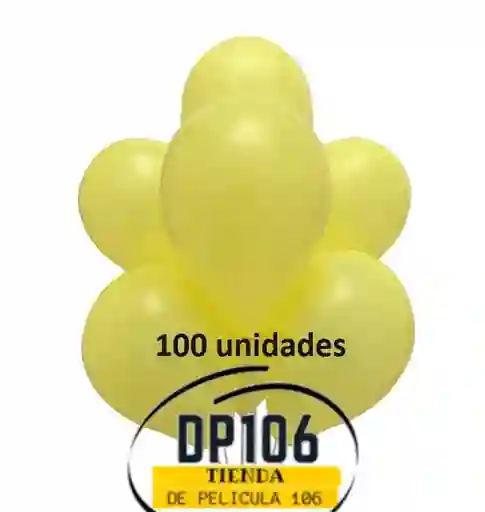 Globos Amarillo Pastel X 100 Und