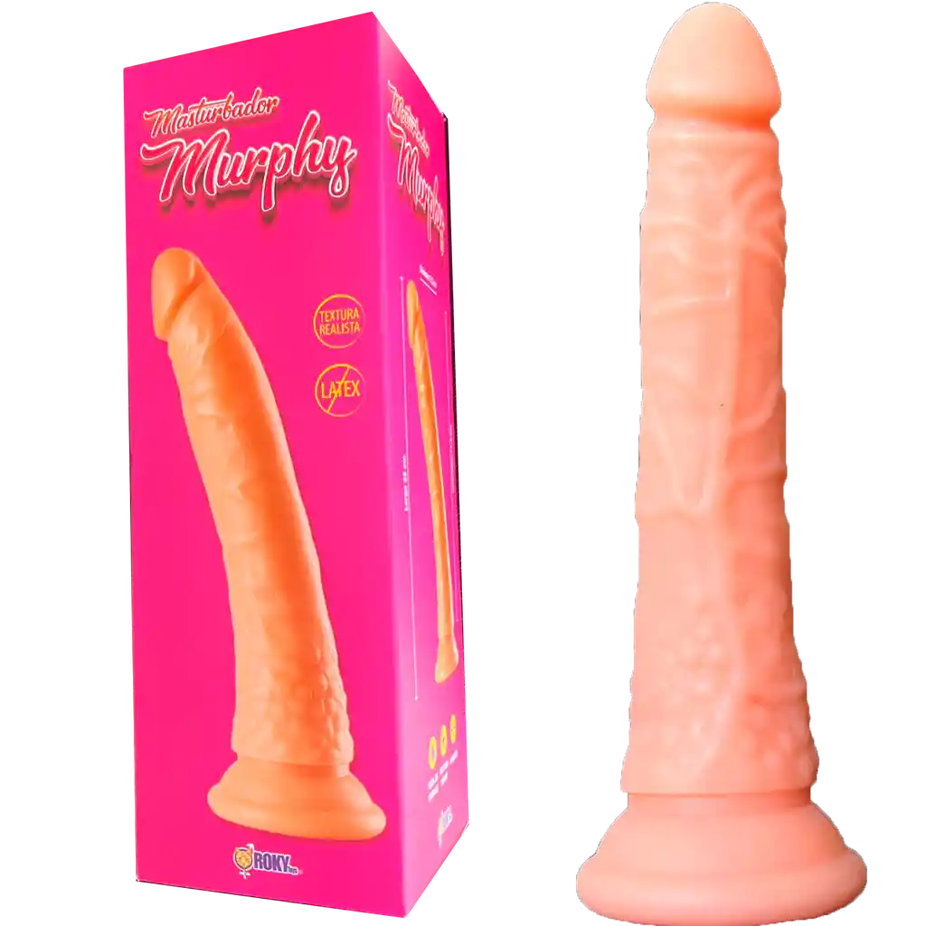 Consolador Penetrador Murphy Con Chupa Ventosa 22cm Dildo