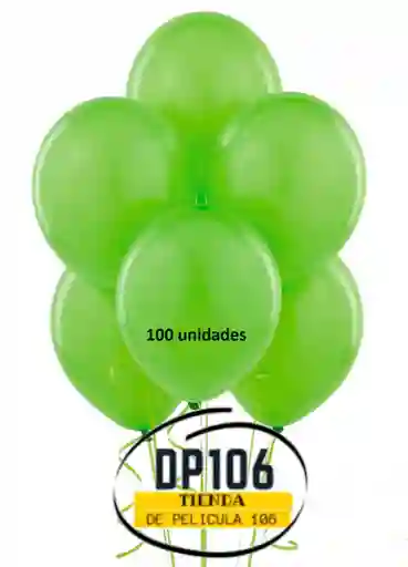 Globos Verde Claro 100 Und