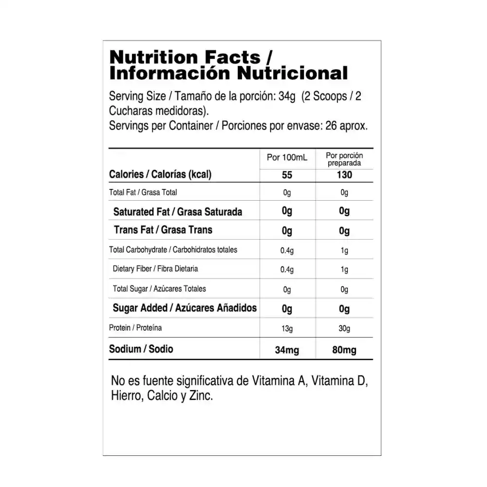 Isolate Gourmet 2lb Vainilla Vitanas