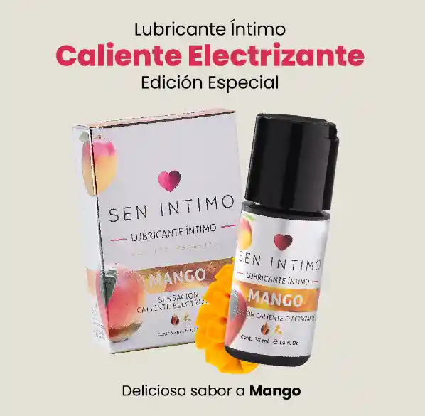 Lubricante Sensación Electrizante Mango Comestible