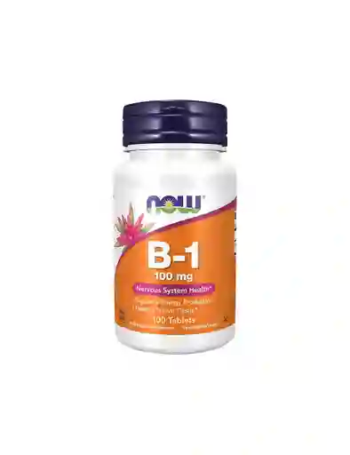 Now Foods Vitamina B1 Salud Sistema Nervioso 100 Mg 100 Tabletas