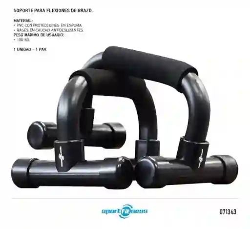 Soportes Flexión Pecho Push Up Sportfitness Lagartijas Piso