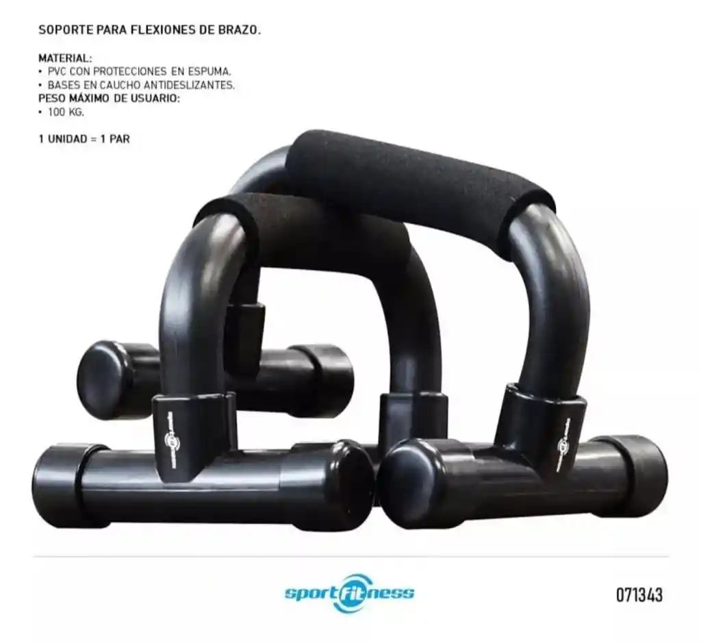 Soportes Flexión Pecho Push Up Sportfitness Lagartijas Piso