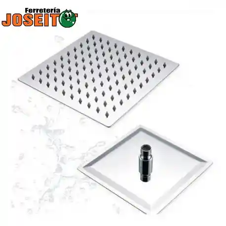 Ducha / Regadera 10'' X 10'' (25 Cm X 25 Cm) Acero Inoxidable