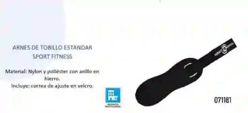 Arnes De Tobillo En Nylon Sportfitness Polea Gym