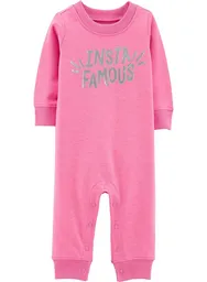 Pijama Rosada Famous - 3 Meses