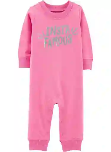 Pijama Rosada Famous - 3 Meses