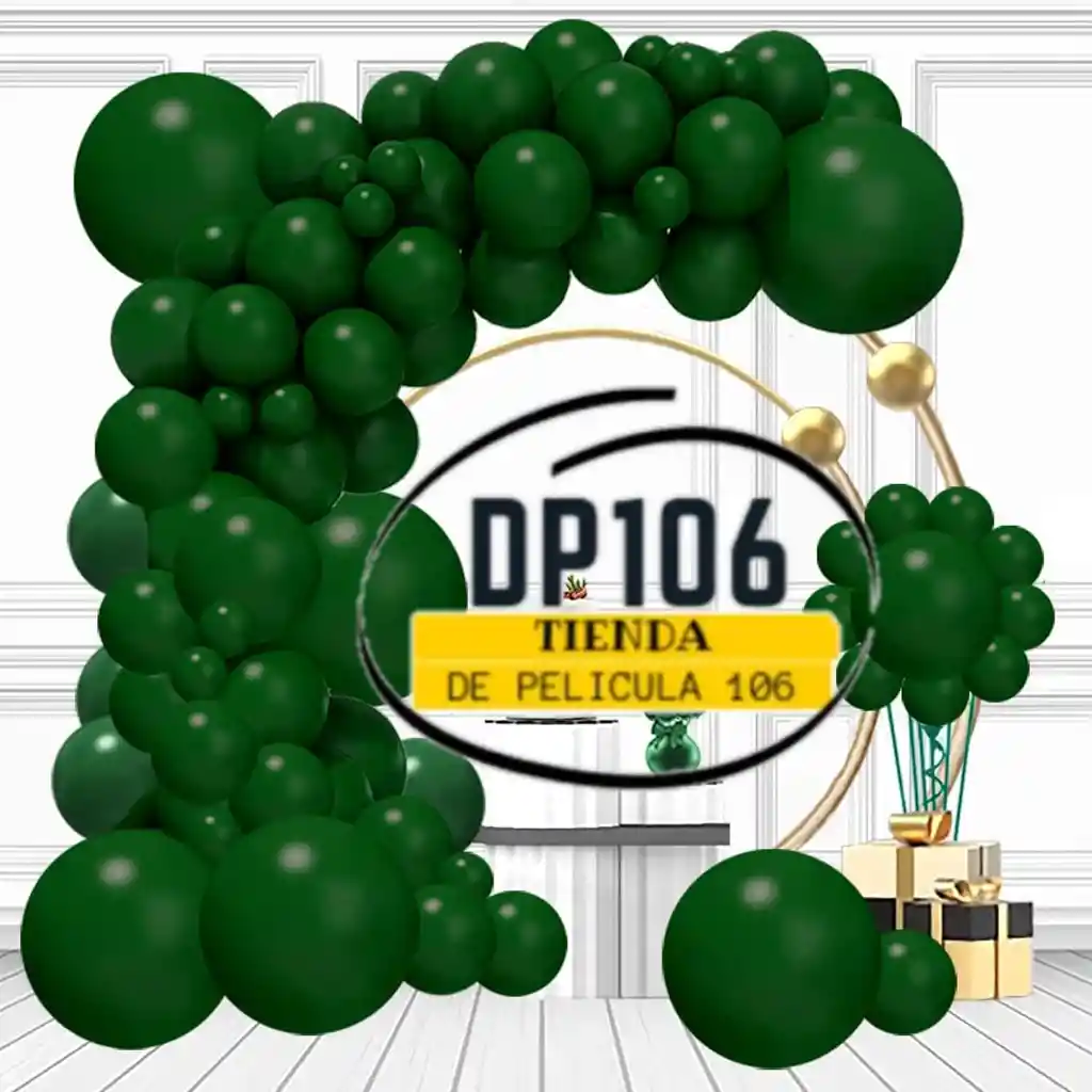 Globos Verde Oscuro 100 Und