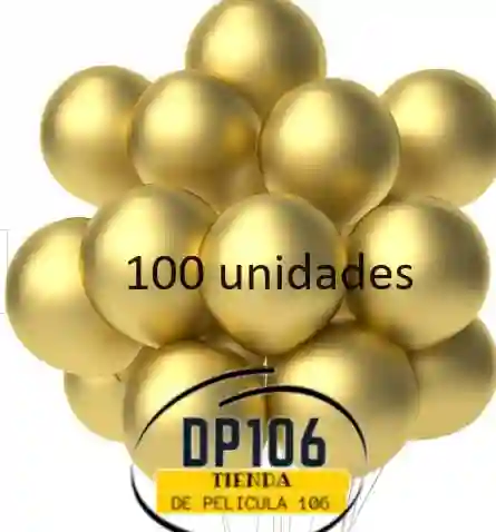 Globos Dorados X 100 Und