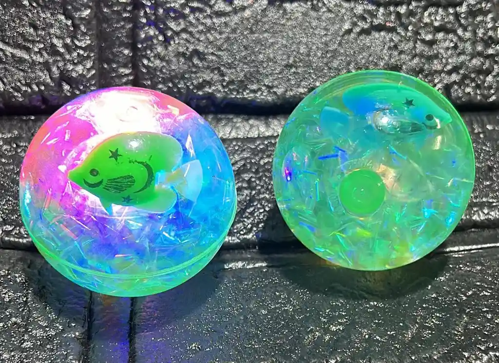 Pelota Luminosa Con Luces Verde