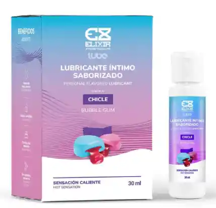 Lubricante Íntimo Saborizado Elixir Chicle 30ml