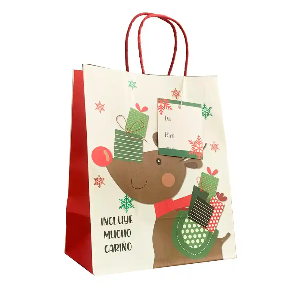 Pack De 6 Bolsas De Regalo Navidad Os 24 X19 Cm