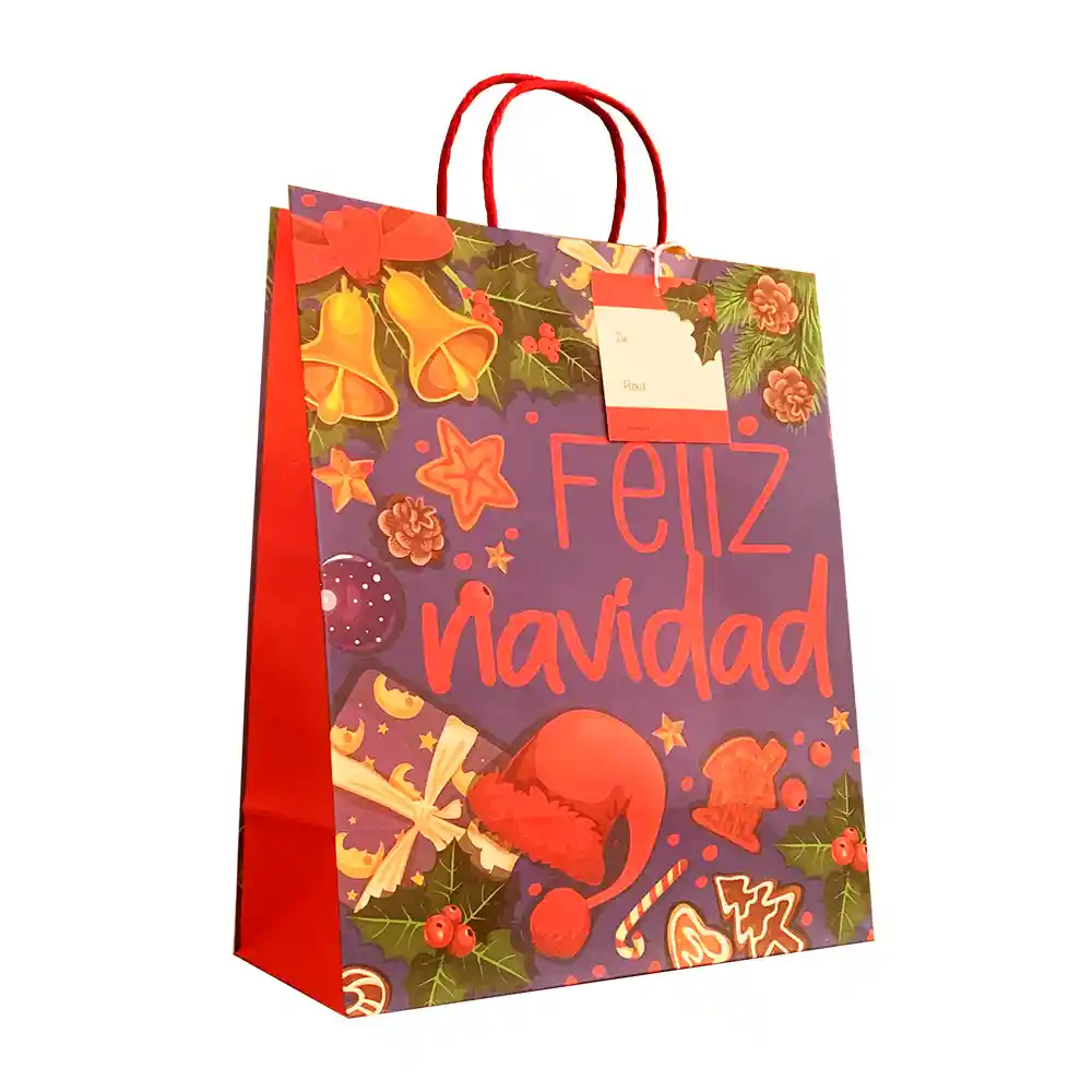 Pack De 6 Bolsas De Regalo Navidad Os 24 X19 Cm