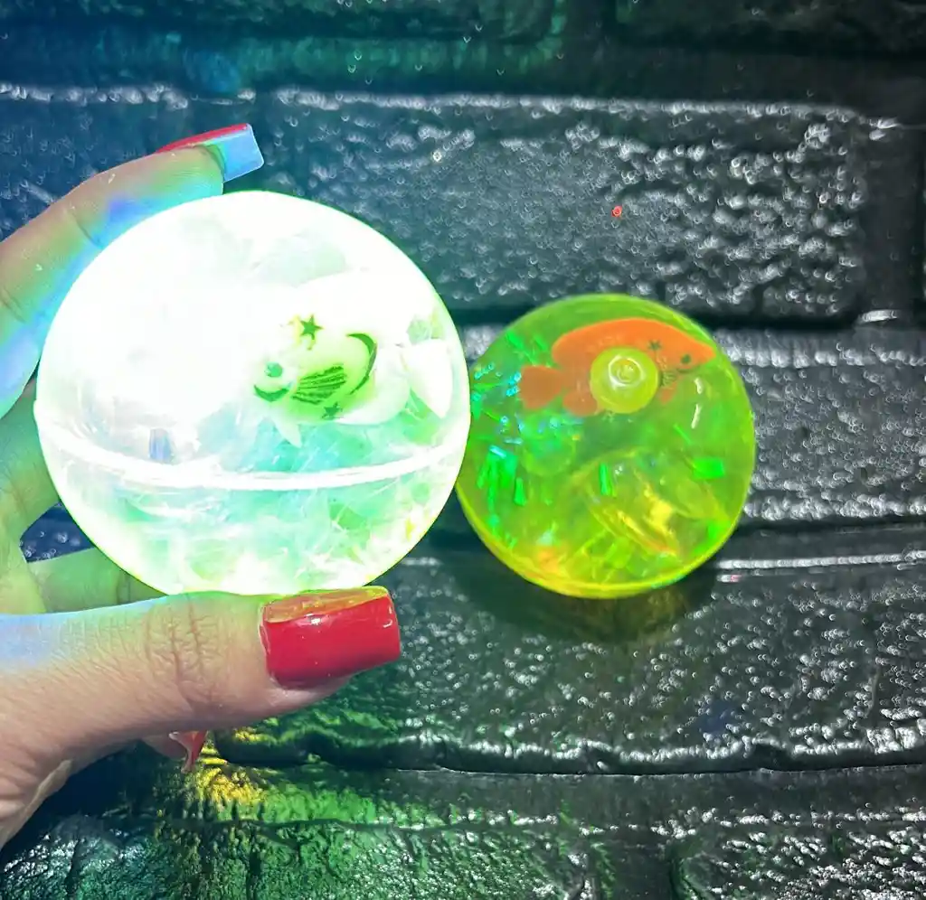 Pelota Luminosa Con Luces Amarillo