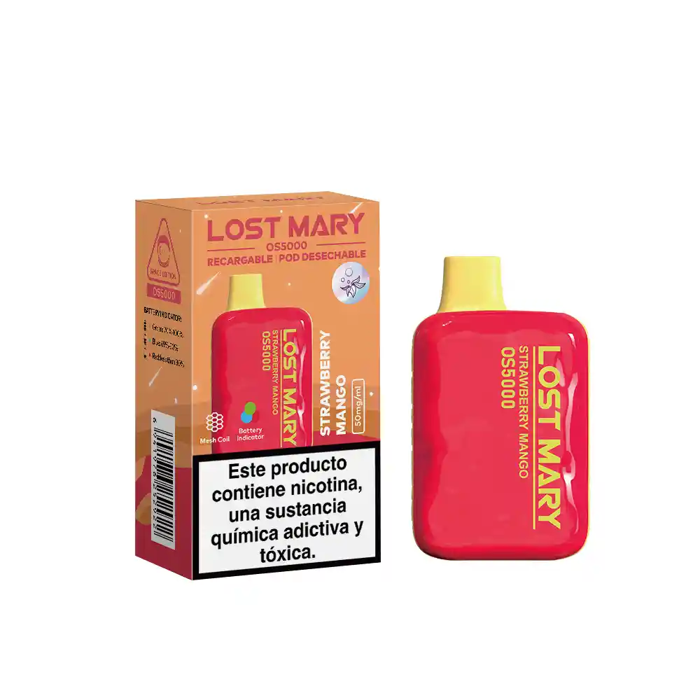 Vape Lost Mary Strawberry Mango 5000 Puffs