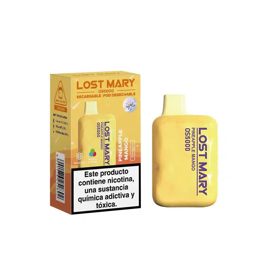 Vape Lost Mary Pineapple Mango 5000 Puffs