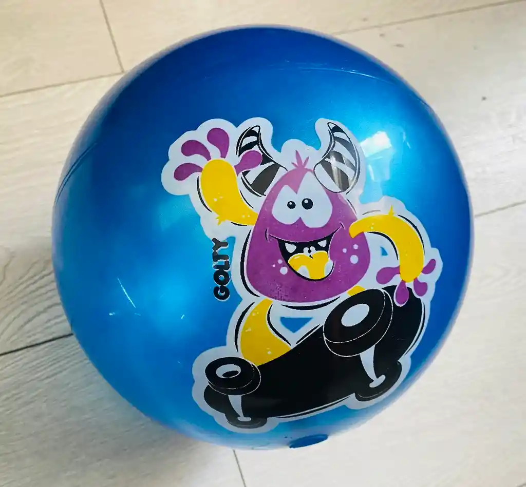 Pelota De Caucho Golty Niko Monsters En Pvc Juguete Niños/ Azul