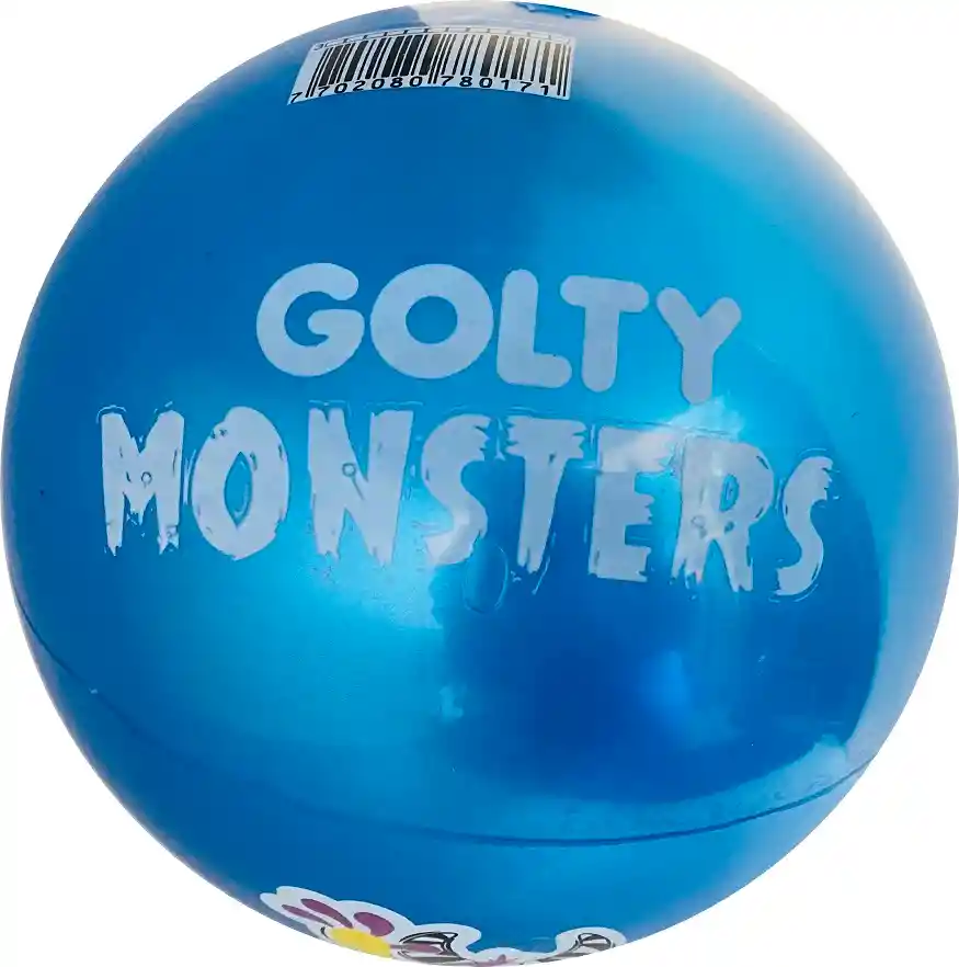 Pelota De Caucho Golty Niko Monsters En Pvc Juguete Niños/ Azul