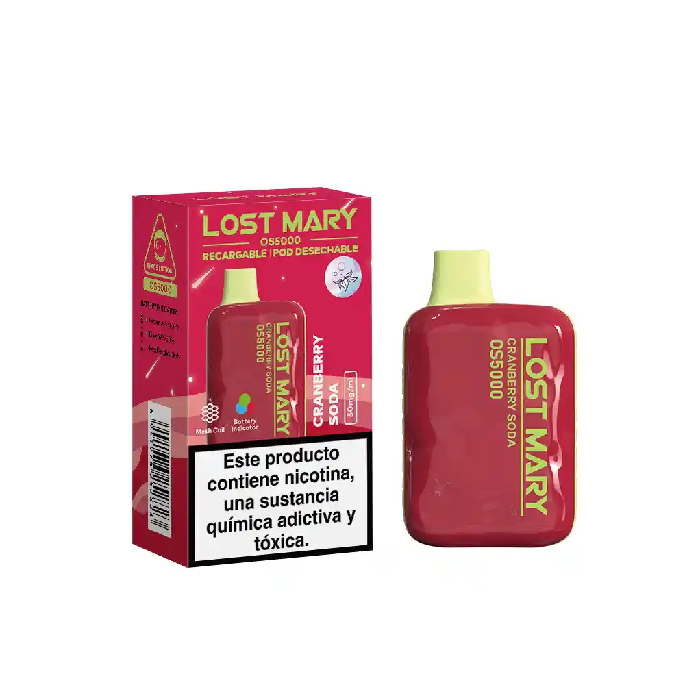 Vape Lost Mary Cranberry Soda 5000 Puffs