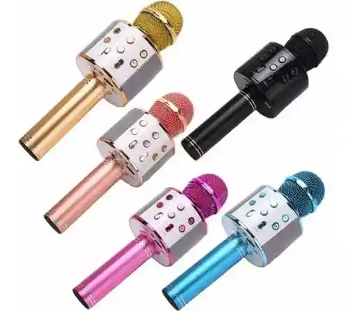 Micrófono Inalámbrico Para Canto Karaoke Inalámbrico Usb Bluetooth - Ws 858