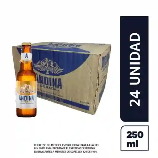 Andina Dorada Cerveza 250ml Paca 24und