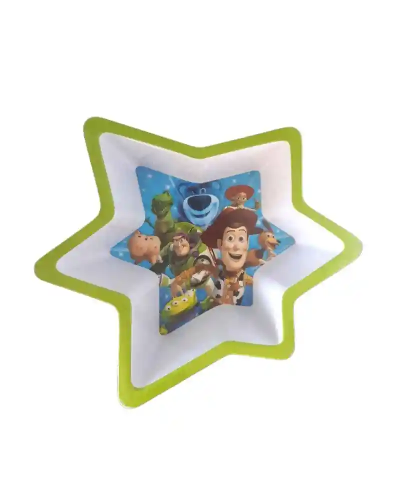 Plato Escolar Infantil Disney Niños Hoy Story