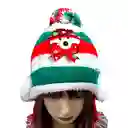 Gorro Oso Navideño Térmico Para Niños Adultos Con Pompones