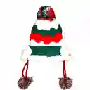 Gorro Oso Navideño Térmico Para Niños Adultos Con Pompones