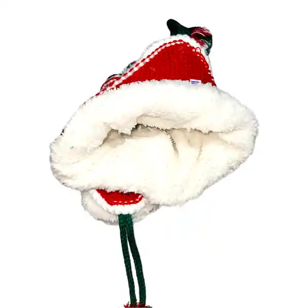 Gorro Papá Noel Navidad Térmico Para Niños Adultos Con Pompones