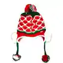 Gorro Papá Noel Navidad Térmico Para Niños Adultos Con Pompones