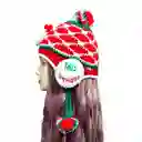 Gorro Papá Noel Navidad Térmico Para Niños Adultos Con Pompones