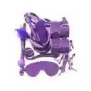 Kit Sado Sadomasoquismo Bondage Bdsm 10 Piezas Morado