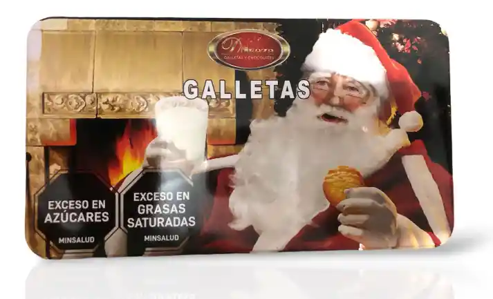 Galletas Navideñas Empaque Metálico Lata