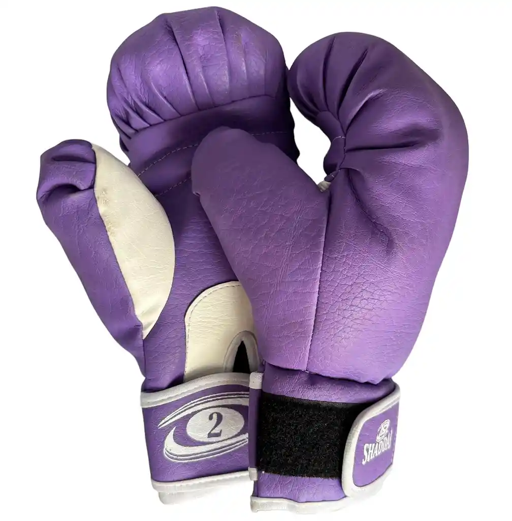 Kit Saco Boxeo Multidiseños + Guantes Para Niño, (infantil) Morado