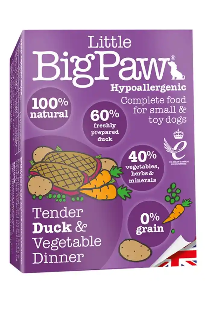 Little Big Paw Comida Pato Tierno Y Verduras | Perro X 150 G