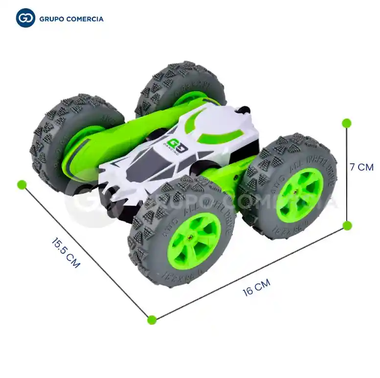 Carro Armable De Control Acrobático 4x4 Giro Lateral Y 360°