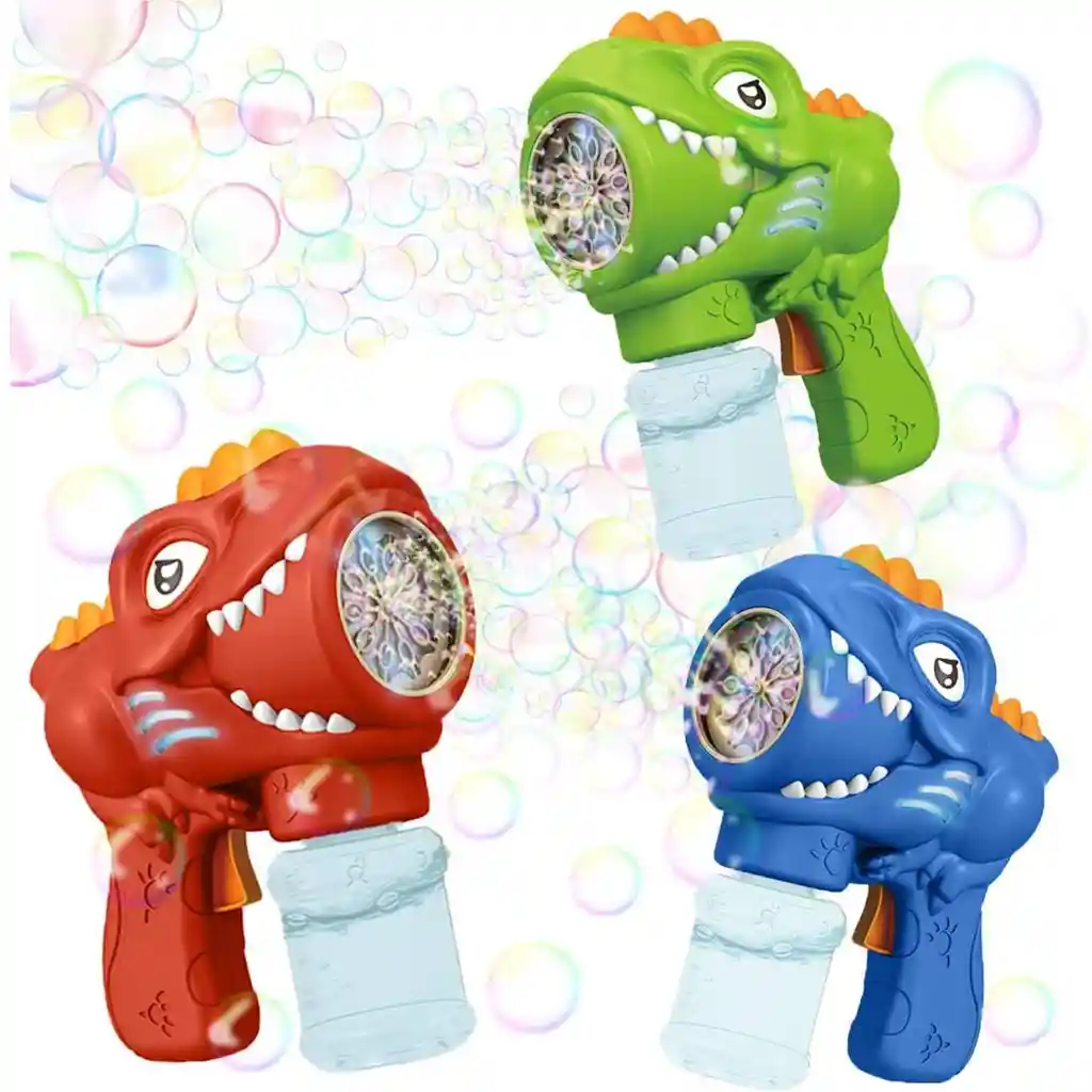 Juguete Lanzadora De Burbujas Forma Dinosaurio Niños