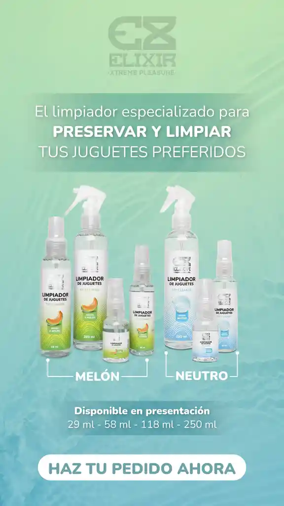 Limpiador De Juguetes Melón Toy Cleaner Elixir 29 Ml