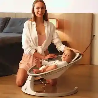 Silla Mecedora Electrica Para Bebe Con Movimiento Lateral F45141