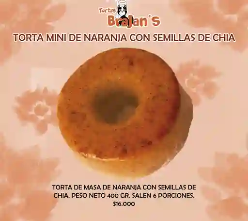 Torta Mini De Naranja Con Semillas De Amapola