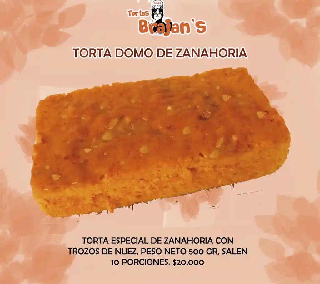 Torta Domo De Zanahoria