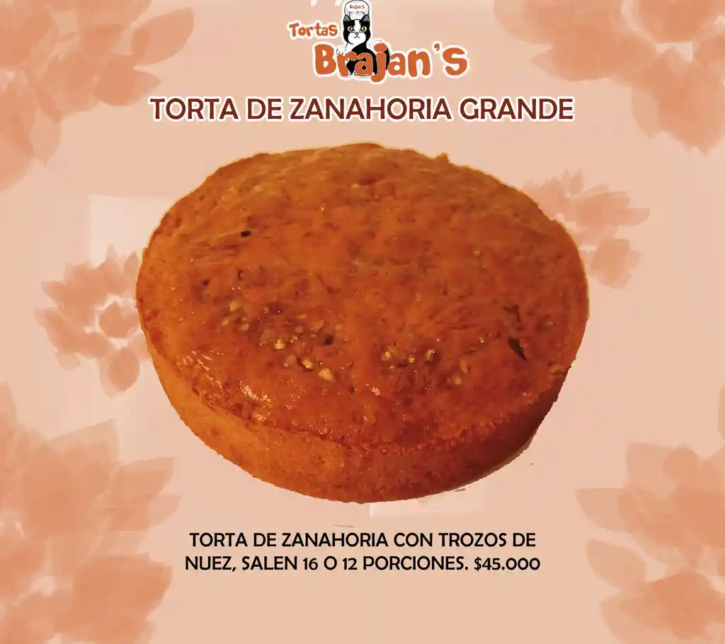 Torta De Zanahoria Grande