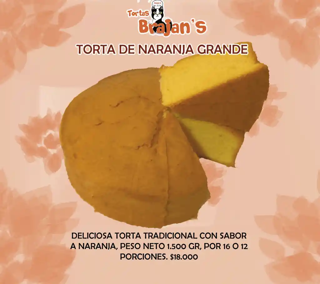 Torta Grande De Naranja