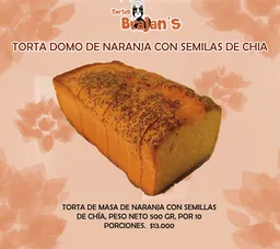 Torta Domo De Naranja Con Semillas De Chia