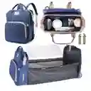 Pañalera Multifuncional Bebe Mochila Expandible Azul By-1